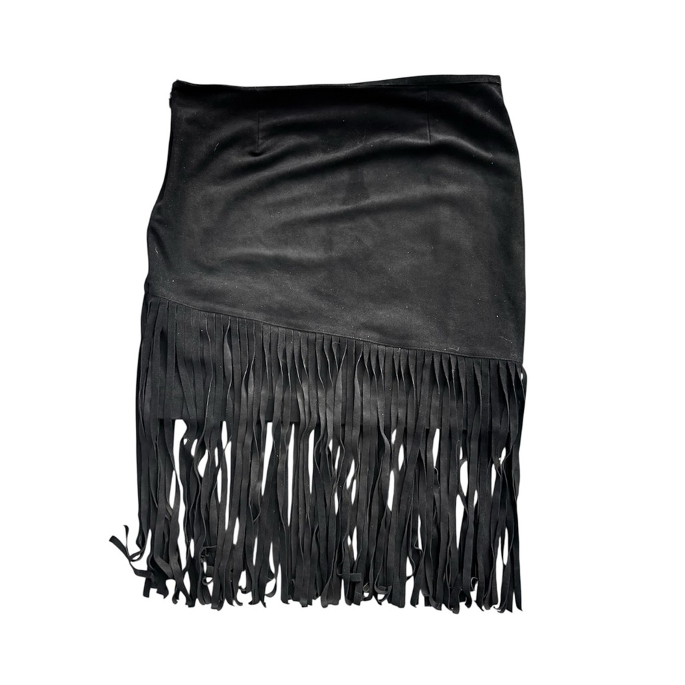 Sam Edelman Black Asymmetrical Mini Skirt - Picture 2 of 7